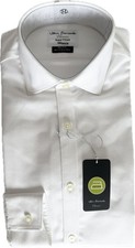 T.M. Lewin Super Fitted Shirt 14.5/33.5 BNWT White John Francomb Non Iron New