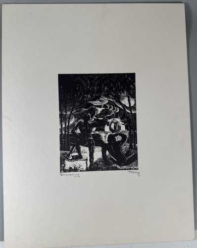 Albert huie woodcut - albert,