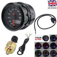 Universal Car Vehicle 2inch 52mm Pointer Oil Pressure Gauge Meter Kits 7 Colors