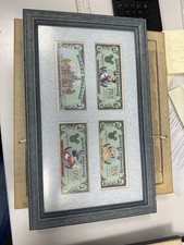 Vintage Disney Dollars Set of 4 Mickey Mouse, Simba, Goofy And Castle