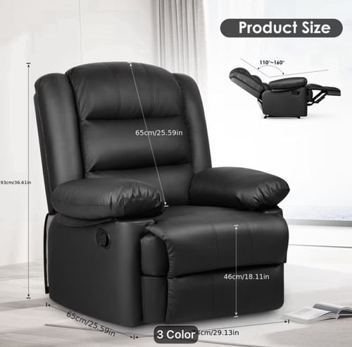 Reclining sofa with padded - reclining,