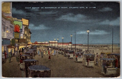 Vtg linen postcard steel - vtg,