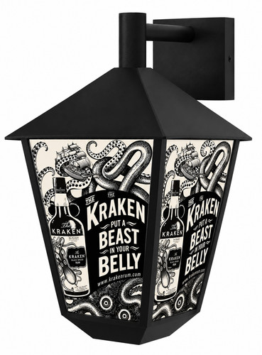 Kraken rum large wall light - kraken,