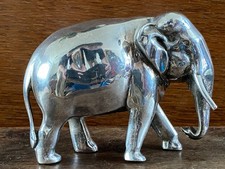 Vintage Silver Plate Elephant Figurine