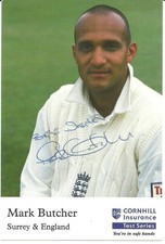 Mark Butcher - SURREY - Signed Cornhill Insurance Card