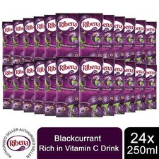 Ribena Blackcurrant Kids Fruit Juice Rich in Vitamin C, 24Cartonsx250ml