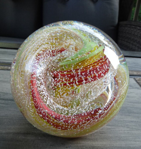 Cosmic swirl paperweight - paperweight, art