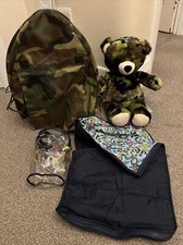 Build a Bear Workshop BABW-Camo Bear, Tent & Sleeping Bag Bundle