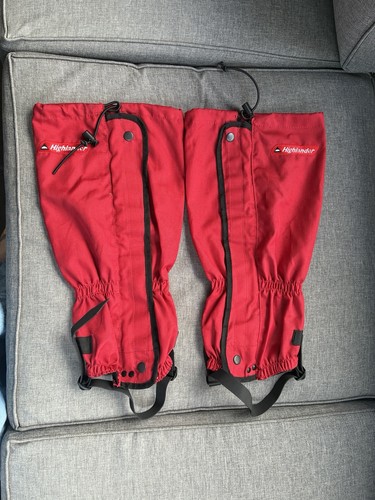 Highlander red walking gaiters - highlander,