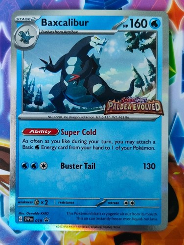 Baxcalibur 019 paldea evolved - baxcalibur,