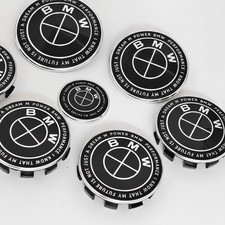 7x BMW Black & White Emblem