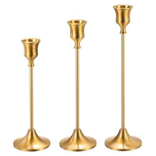 Set gold candlestick - 3,