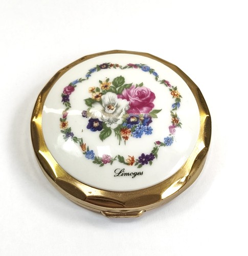 Vintage limoges powder compact - vintage,