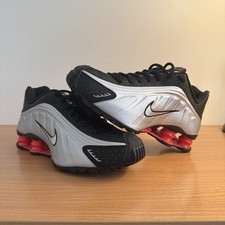 Nike shox grey red size - shox, grey/red
