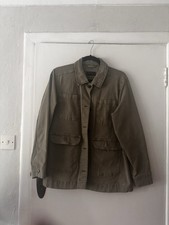 M&S Khaki Miltary Style Jacket 16