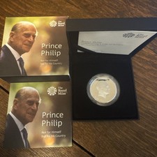 Royal Mint | 2017 Prince Philip Life of Service £5 Five Pound Silver Proof Coin