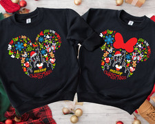 Merry Xmas Sweater, Joy To The World Disney Jumper, Mickey Mouse Jumper2388