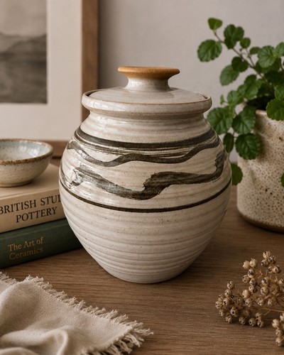 Studio pottery lidded storage - studio,