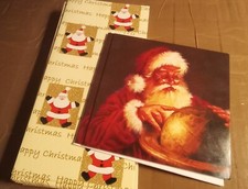 Santa Christmas Cards. Pack of 10 Assorted Luxury Xmas Cards. 2 Designs.
