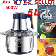 5L Electric Meat Grinder Mincer Mixer Home Blender Food Chopper Processor Blade