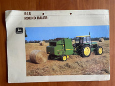 John Deere 545 Round Baler Brochure / Leaflet