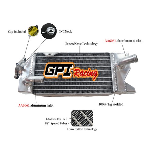 Aluminum radiator for - radiator, kawasaki