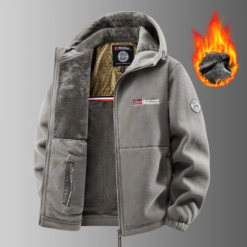 Men winter coat fleece jacket - coat,