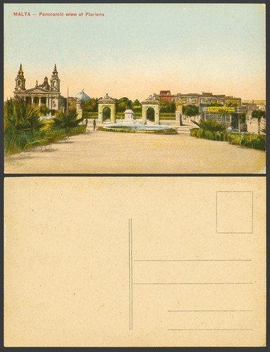 Malta old colour postcard - colour,