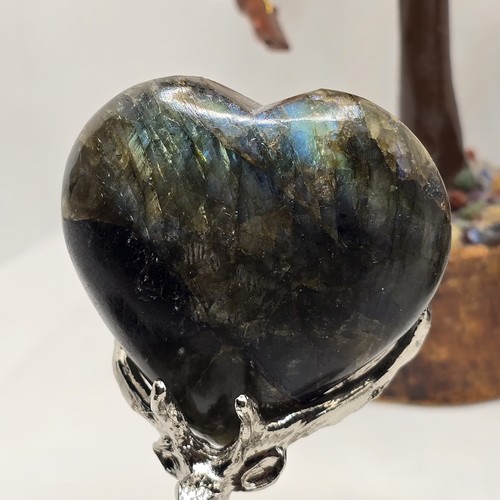 Labradorite crystal heart - crystal,