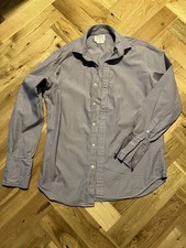TM Lewin  shirt, Regular Fit ,  16" , Grey Purple Stripe, 100% cotton