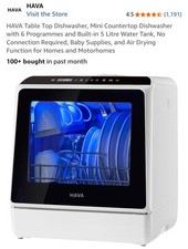 Mini Table Top Dishwasher, 6