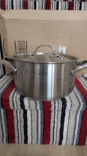 Fissler Coronal 18/10 Cooking Stock Pot with Lid Stainless Used 