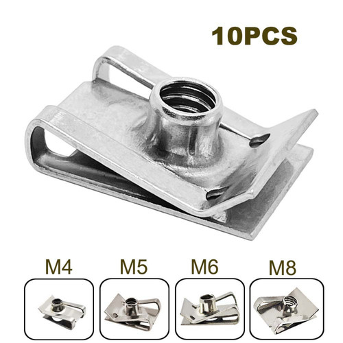 10pcs stainless steel clip - u,