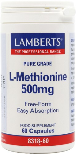 Lamberts methionine 500mg 60 - l-methionine,