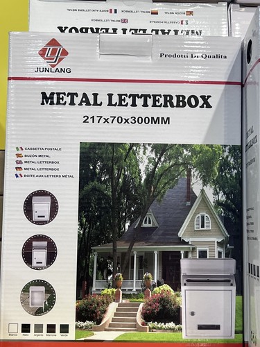 Black letter box post - black, mail