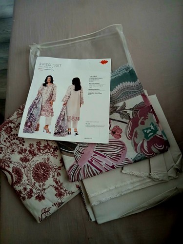 Khaadi fabrics pcs suit - 3,