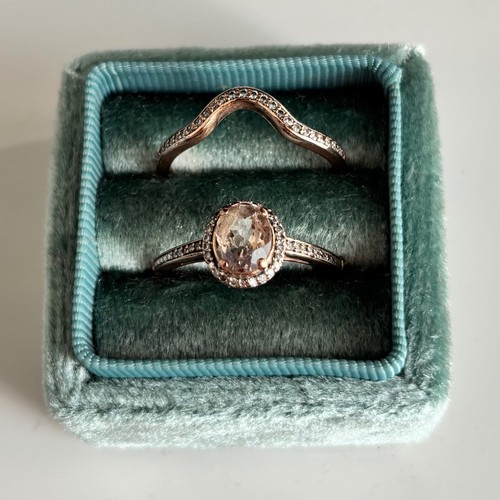 9ct rose gold morganite - rose,