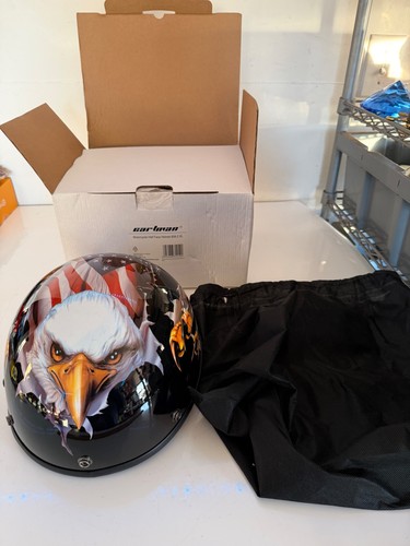 Cartman motorcycle half face - half,