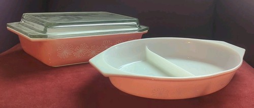 Pyrex pink daisy - pyrex, gaiety