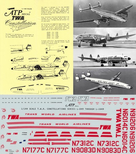 Atp decals 144 lockheed - atp, 1/144