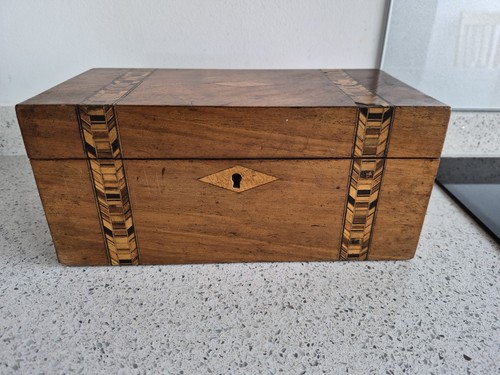Antique inlaid wooden tea - wooden,