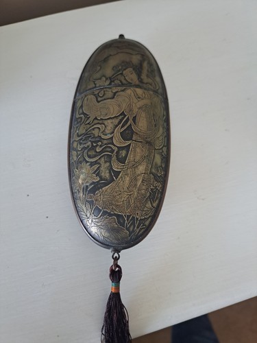 Vintage chinese inro engraved - chinese,