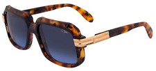 CAZAL LEGENDS MOD. 607/3 COL 017 HAVANA GOLD SUNGLASSES w BLUE LENS MADE GERMANY