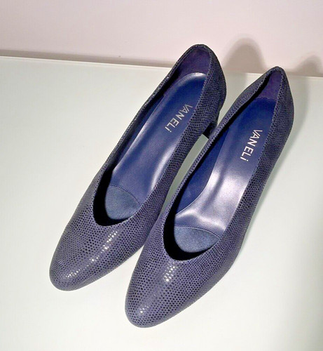 Vaneli blue suede - suede, shoes