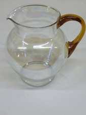 Vintage Large Amber And Clear