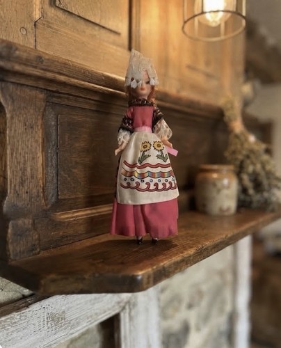 Vintage doll wearing - doll, a