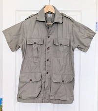 Vintage 1937 Sanforized Safari Shirt Size 38" Chest 1930s Military Civilian? 30s