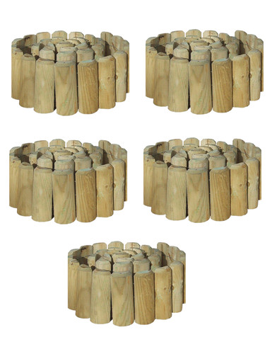 Log rolls garden - 5, wooden