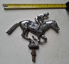 VINTAGE JOCKEY ON RACE HORSE