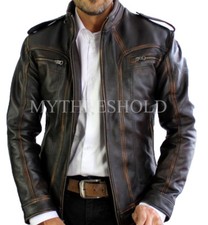 Mens Biker Motorcycle Slim Fit